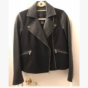 Marc by Marc Jacobs Leather and Wool Jacket